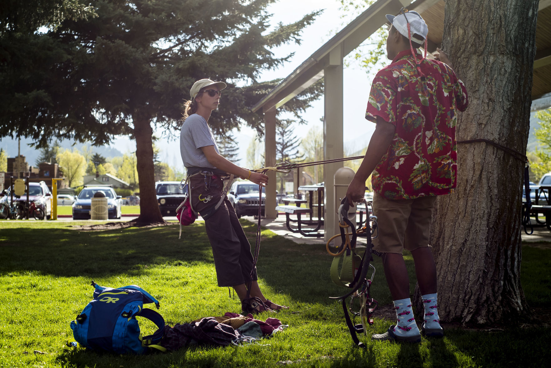 Exum Mountain Guides rappel back up clinic